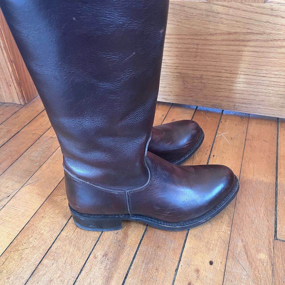 Sonora tall brown leather riding boots size 6.5 - Picture 3 of 7
